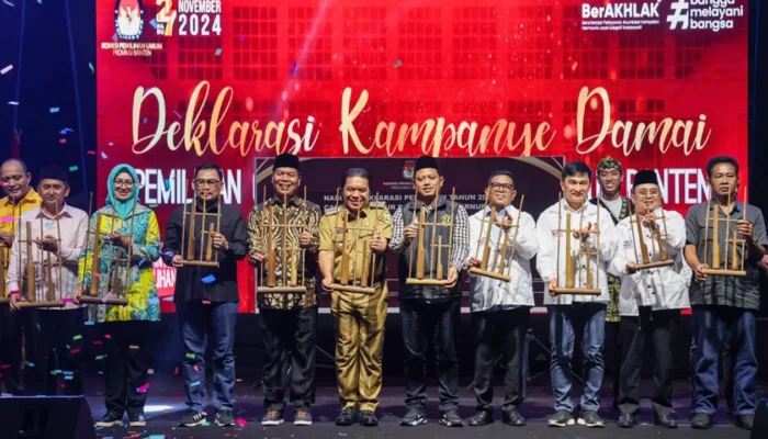 Deklarasi Kampanye Damai Pilgub Banten 2024, Al Muktabar Ajak Warga Jaga Stabilitas