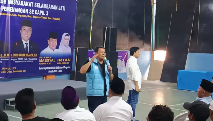 Sapa Warga Kosambi, Maesyal Rasyid dan Masyarakat Larut dalam Suasana Politik Gembira