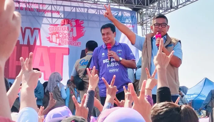 Senam Sehat Bareng Warga Kresek, Maesyal-Intan Bakal Berantas Pungli Tenaga Kerja dan Angkat Honorer Jadi PPPK