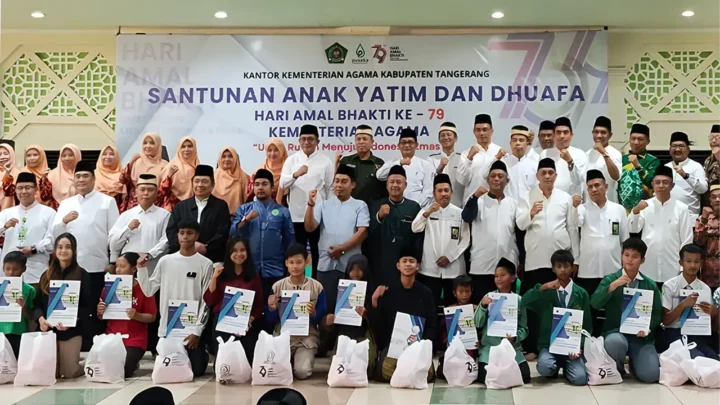 Peringatan Hari Amal Bakti ke-79, Kemenag Kabupaten Tangerang Santuni Anak Yatim dan Dhuafa