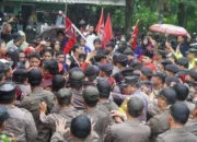 Situasi Kondusif Tanpa Insiden, Satpol PP Kawal Aksi Demonstrasi Kantor ATR/BPN Kabupaten Tangerang