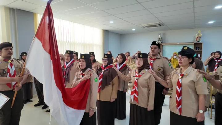 Majelis Pembimbing dan Pimpinan Saka Bakti Husada Dilantik Secara Resmi oleh Kwartir Ranting Pramuka Kelapa Dua