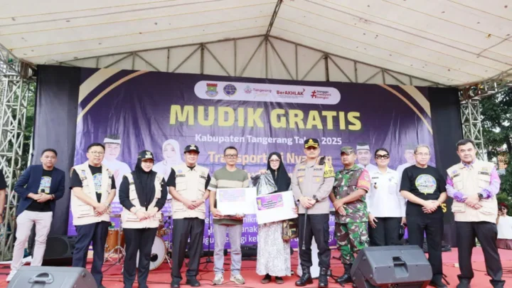 Pulang Kampung Tanpa Beban! Bupati Tangerang dan Wakilnya Lepas Keberangkatan Mudik Gratis 2025