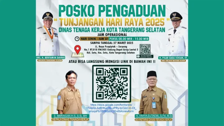 Warga Tangsel, Jangan Sampai THR Kamu Tertunda! Laporkan Jika Ada Masalah di Posko Pengaduan Ini!