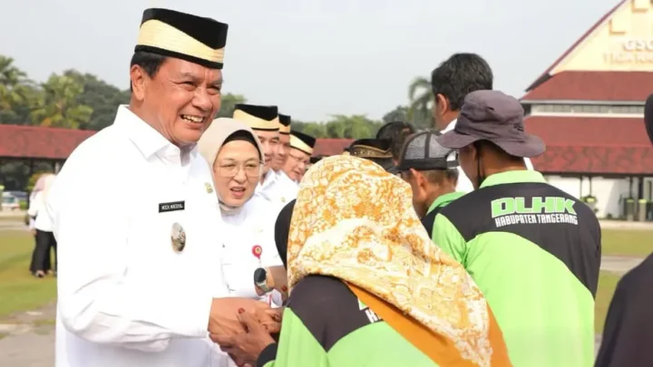 Bupati Tangerang Ajak ASN Tingkatkan Respons Cepat dan Pelayanan Publik di Apel Pagi dan Halal Bihalal