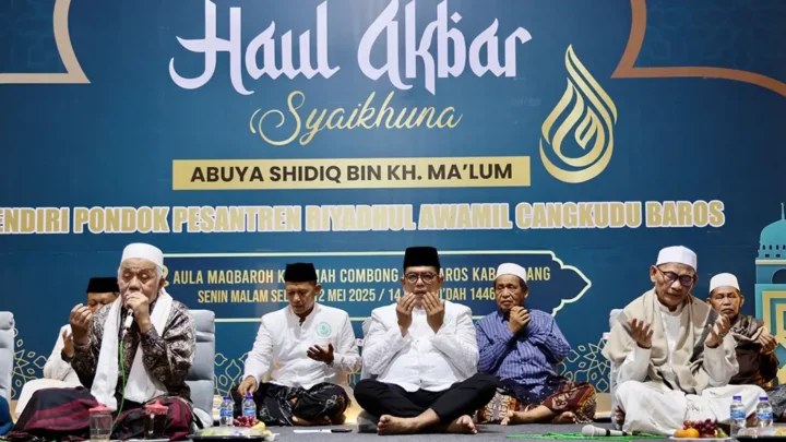 Ribuan Warga Serang Berkumpul di Haul Akbar ke-78 Abuya Shidiq bin KH Ma’lum di Pondok Pesantren Riyadul Awamil Cangkudu Baros