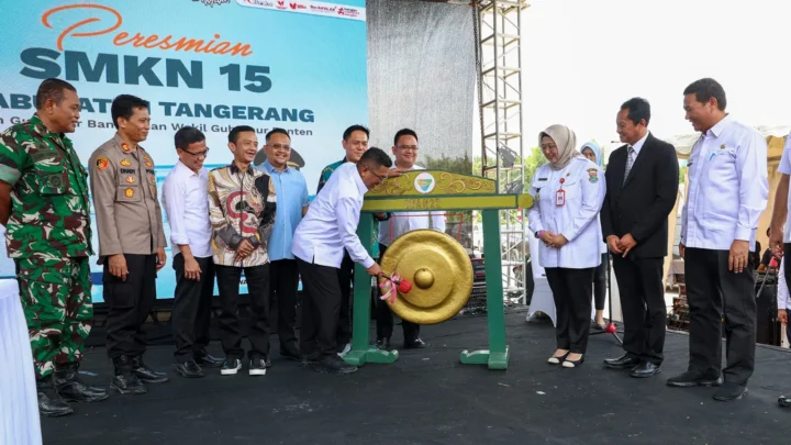 Gubernur Andra Soni Resmikan SMKN 15 Tangerang, Bukti Nyata Pemerataan Pendidikan Vokasi