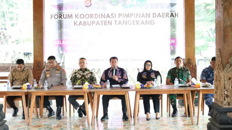 Rapat Forkopimda Kabupaten Tangerang dan Serikat Pekerja Sepakat Wujudkan Kondusivitas