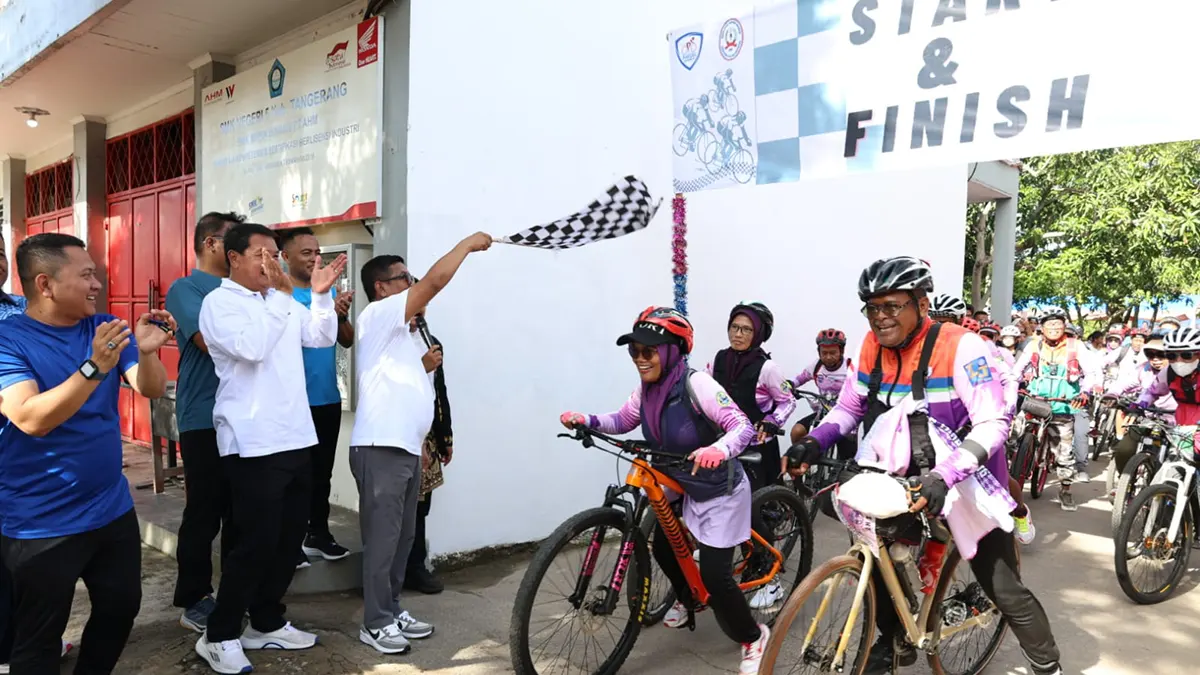 Gowes Bareng! Bupati Tangerang dan Gubernur Banten Lepas Fun Bike Kolaborasi Gemilang