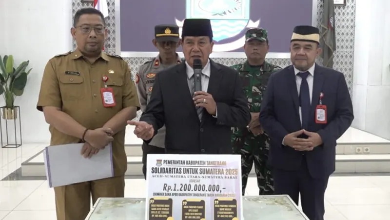 Pemkab Tangerang Salurkan Bantuan Rp1,2 Miliar Tahap Kedua untuk Korban Bencana Sumatera