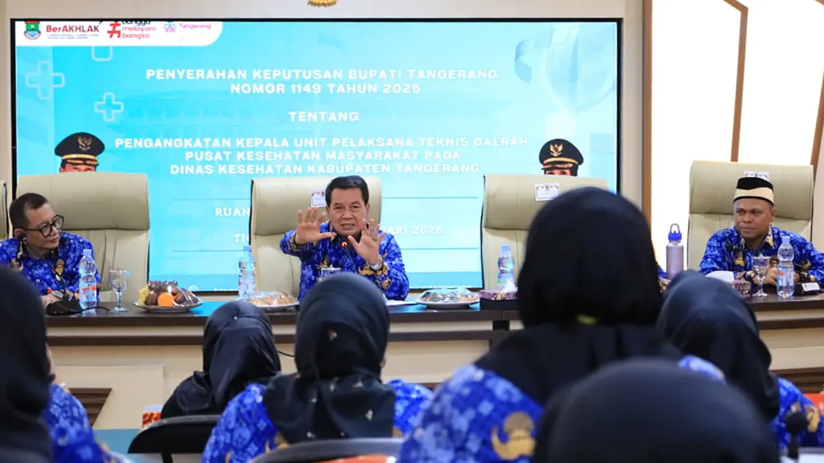 10 Kepala Puskesmas Baru Resmi Menjabat, Bupati Tangerang Serahkan SK